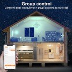 DUSKTEC Smart Bluetooth LED Light Bulbs - 2 Pack