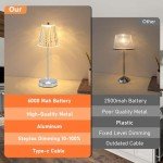 Rechargeable Cordless Table Lamps - Set of 2