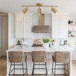 Modern 3-Head Brass Ceiling Spotlight Fixture