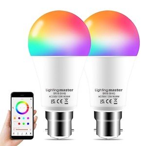Smart Color-Changing Alexa LED Bulbs (2 Pack)