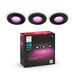 Philips Hue Xamento 3 Ceiling Spotlight - Black