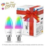 E14 Smart RGB Candle Bulb with WiFi Control