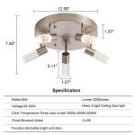 Votag Dimmable Adjustable LED Spotlight Fixture