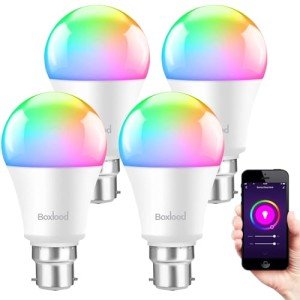 Boxlood Smart RGB LED Bayonet Light Bulbs - 4 Pack