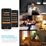 DUSKTEC Smart Bluetooth Light Bulbs, 4 Pack