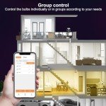 DUSKTEC Smart Bluetooth Light Bulbs, 4 Pack
