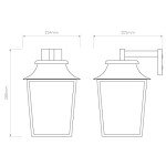 Astro Richmond Textured Black Outdoor Wall Lantern