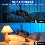 DUSKTEC Smart Bluetooth Light Bulbs, 4 Pack
