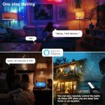 Smart RGB Light Bulb - Voice Control (2 Pack)