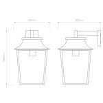 Astro Richmond Textured Black Outdoor Wall Lantern