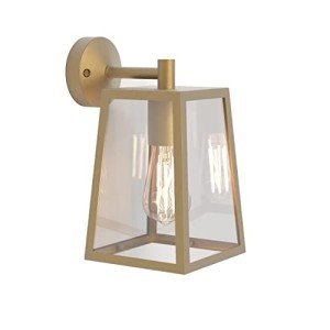Dimmable Antique Brass Outdoor Wall Light