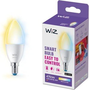 WiZ Smart Candle Light Bulb - Dimmable White E14