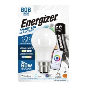 JACS ENERGIZER Smart B22 Colour Changing LED Bulb