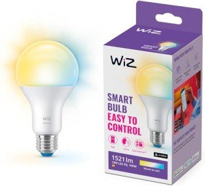WiZ Smart Bulb - E27 Dimmable LED, WiFi Control