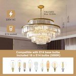 Elegant 16-Light Crystal Chandelier for Any Room