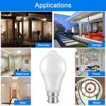 Smart LED Motion Sensor Light Bulbs - 2 Pack