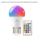 10W RGB LED Bulb with Remote Control
