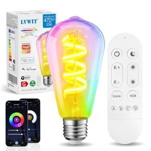 LVWIT E27 Smart RGB Filament LED Bulb