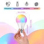 RGBW Color Changing LED Bulbs with Remote - 2 Pack