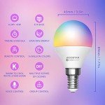 Smart E14 LED Bulbs, Alexa & Google Home Compatible