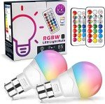 Unisun B22 6W Remote Control Color Changing Bulbs
