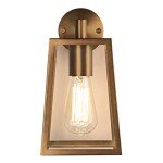 Antique Brass Dimmable Outdoor Wall Light