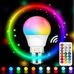 Unisun B22 6W Remote Control Color Changing Bulbs