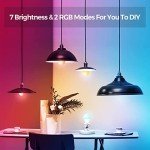 RGBW Color Changing LED Bulbs with Remote - 2 Pack