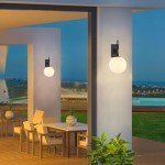 Large Outdoor Wall Sconce with Globe Glass
