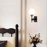 Large Outdoor Wall Sconce with Globe Glass