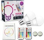 Unisun B22 6W Remote Control Color Changing Bulbs