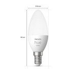 Philips Hue White Smart Candle Bulbs 2 Pack