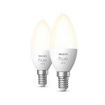 Philips Hue White Smart Candle Bulbs 2 Pack