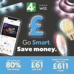 Smart Wi-Fi/Bluetooth LED Bulb - Color Changing