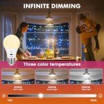 USB Rechargeable Smart RGB Light Bulb 2-Pack