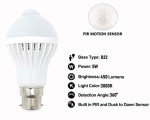B22 LED Motion Sensor Light Bulb - Warm White