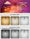 Lepro BP1 WiFi Smart Color Changing Bulbs, 2-Pack