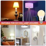 USB Rechargeable Smart RGB Light Bulb 2-Pack