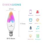 Smart WiFi Candle Bulbs - Color Changing LED