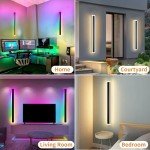Zihoi 2-Pack RGB Outdoor Wall Lights with Remote