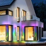 Zihoi 2-Pack RGB Outdoor Wall Lights with Remote
