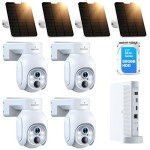 Solar Outdoor Security Camera System with 10CH NVR