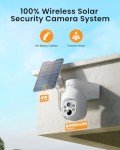 Solar Outdoor Security Camera System with 10CH NVR