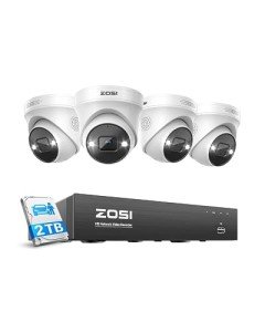 4K PoE CCTV System with Night Vision Cameras