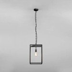 Astro Homefield Textured Black Outdoor Pendant Light