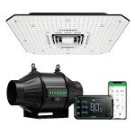VIVOSUN Smart Grow System with LED Light & Fan
