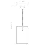 Astro Homefield Textured Black Outdoor Pendant Light