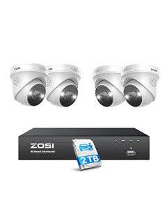 4K PoE Camera System with Night Vision & Detection
