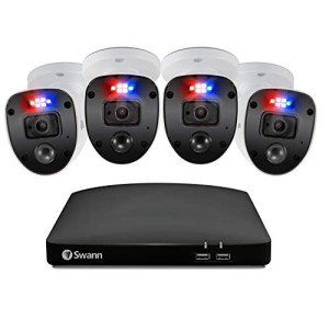 1080p Full HD Security Camera System with Spotlight
