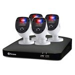 1080p Full HD Security Camera System with Spotlight